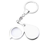 Lente d'ingrandimento pieghevole 30X, lente portatile per gioielli con portachiavi, ispettore portatile per monete per francobolli strumento portatile per hobbisti