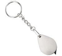 Lente d'ingrandimento portachiavi esterno in metallo decorazione tascabile lente d'ingrandimento Miniture decorazione 10x lente d'ingrandimento portachiavi lente d'ingrandimento portachiavi portatile