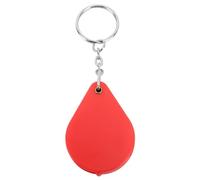 Lente D'ingrandimento Portatile 10X con Portachiavi e Custodia Protettiva Pieghevole - Mini, Leggera per la Lettura All'Aperto (Rosso)