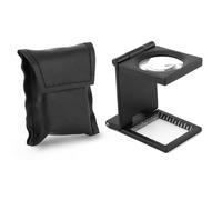 Lente d'Ingrandimento Portatile 10x28mm Pieghevole Scala di Misurazione Ingrandimento 10X Visione Chiara Compact Design