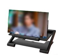 Lente d'ingrandimento portatile 3D HD, design pieghevole in ABS per film, video e giochi, visualizzazione verticale orizzontale, esperienza di visualizzazione ingrandita coinvolgente, uso domestico da