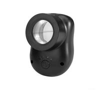 Lente d'ingrandimento portatile 40X con luce a LED e piastra graduata, lente di ingrandimento professionale per gioielli, ispezione e lettura di piccoli timbri