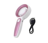 Lente d'ingrandimento portatile a LED in vetro con ricarica USB Lente altamente trasparente per lettura Analisi della pelle Lente d'ingrandimento acrilica