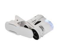 Lente d'ingrandimento portatile in miniatura per gioielli con luce di ingrandimento 80X 100X regolabile per l'autenticazione della moneta antica Microscopio portatile del telefono