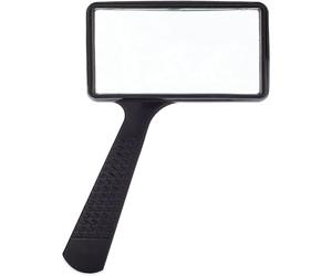 Lente d'ingrandimento portatile rettangolare Jumbo (ingrandimento 3X), lente in vetro resistente ai graffi, ampia area di visualizzazione orizzontale