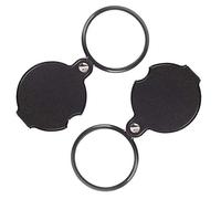 Lente D'Ingrandimento Protettiva Mini Lente Tascabile Pieghevole Mini Lente D'Ingrandimento Tascabile Lente D'Ingrandimento In Pelle Per Lettura Di Giornali 2 Compresse