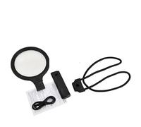 Lente d'ingrandimento ricaricabile 2 in 1 da portare al collo/portatile, 30 LED, 5X, 10X, for la lettura