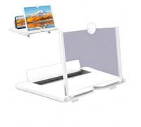 Lente d'ingrandimento Schermo - 12 Pollici Ingrandimento | Phone Screen Magnifier Projector Holder | 3D HD Pieghevole Supporto Amplificatore Smartphone per Video Film Uomini Donne Regalo Casa Nero