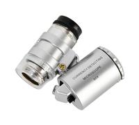 Lente d'ingrandimento tascabile per gioiellieri con custodia protettiva, microscopio con luce a LED per francobolli valutazioni monete Lente d'ingrandimento tascabile con luce