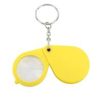 Lente d'ingrandimento taschino, lente d'ingrandimento portatile pieghevole 10 x portachiavi, lente d'ingrandimento tasca, lente d'ingrandimento per leggere con portachiavi per leggere monete,