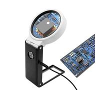 Lente d'ingrandimento verticale, piccola lente d'ingrandimento pieghevole, 8,16 cm, illuminata per la visione del desktop, supporto per la lettura dei gioielli, strumento professionale di