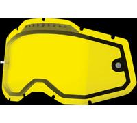 Lente doppia per Maschera Moto Accuri 2/Racecraft 2/Strata 2 100% Giallo