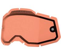 Lente doppia per Maschera Moto Accuri 2/Racecraft 2/Strata 2 100% Rosso