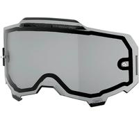 Lente doppia per Maschera Moto Armega 100% Grigio