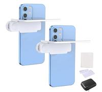 Lente Effetto Specchio - Kit Clip For Riflessione Specchio For Fotocamera Smartphone, Scatta Il Riflesso Del Ritratto Del Lago E Dell'acqua Del Cielo, Specchio Di Riflessione In Vetro HD(2PCS-white)