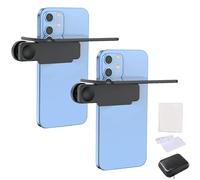 Lente Effetto Specchio - Kit Clip For Riflessione Specchio For Fotocamera Smartphone, Scatta Il Riflesso Del Ritratto Del Lago E Dell'acqua Del Cielo, Specchio Di Riflessione In Vetro HD(2PCS-black)