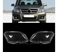 Lente Faro Anteriore L/R Faro Anteriore Copertura Borsette Fari Auto Copriobiettivo Faro Lampada Borsette Per GLK Per X204 2009-2012 Faro Luce Copertura