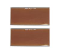 Lente filtrante in vetro, lente per saldatura, 2 pezzi oro antiriflesso, alta chiarezza, resistente, filtri rivestiti per protezione UV/ir, (11,4 x 13,3 cm), ideale per saldatori e cappe da pipeliner