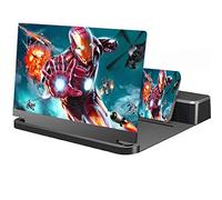 Lente Ingrandimento Smartphone, Ingranditore Schermo Smartphone Subwoofer Incorporato, 3D Schermo Del Proiettore Di Magnifier Per Telefono Cellulare Per Filmati, Video, Supporta Tutti Gli Smartphone