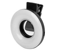 Lente Macro con Mini Clip y Zoom 15X, Luz de 3000K a 6500K, Negro