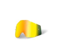 Lente maschera 100% Gold Mirror Anti-Fog per modelli STRATA2 ACCURI2 RACECRAFT2