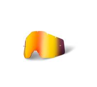 Lente maschera 100% Red Mirror Anti-Fog per modelli STRATA2 ACCURI2 RACECRAFT2