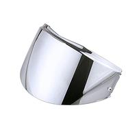 Lente per Casco da Moto, Compatibile con L-S-2. Valiant Caspetto Visiera del Casco Smoke Rainbow Silver Original Extra Lens Shield Compatibile con L-S-2 FF399. Modello con Fori di Patch Anti-Fog