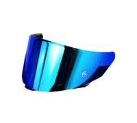 Lente per Casco da Moto, KYT TT Course Shield di Ricambio for Visiera for Casco TTC, Lenti Anti-UV, Accessori for Casco da Moto (Solo for Uso diurno in Argento)(Revo Deep Blue-Day Use Only)