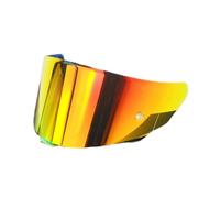 Lente per Casco da Moto, KYT TT Course Shield di Ricambio for Visiera for Casco TTC, Lenti Anti-UV, Accessori for Casco da Moto (Solo for Uso diurno in Argento)(Revo Deep Red-Day Useonly)