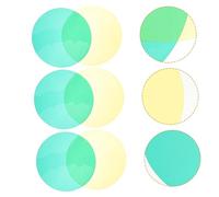 Lente per Faretto in Plastica 100mm, Filtro per Spotlight | Confezione da 10 Pezzi, Formato Tondo, Ricambio per Uso Manuale, Leggero e Pratico per Riprese e Foto