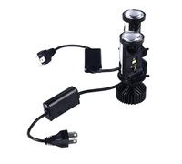 Lente per Faro per Proiettore LED Super Luminosa, Lampadina H4 da 35 W a Fascio Alto e Anabbagliante, Lente Fisheye, a Risparmio Energetico Adatta per Auto