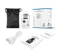 Lente per microscopio 200X basata su telefono con polarizzazione CPL e luminosità LED graduale per gioielli e ispezione tracce PCB (bianco)