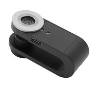 Lente per Microscopio Al Telefono, Ingrandimento 400x, Luce a LED, in Lega di Alluminio, Batteria LI, per la Produzione di Gioielli Elettronici di Biologia, Compatibile con la