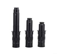 Lente per microscopio C-Mount 0.7-4.5X Zoom per ispezione video - Corpo in lega per PCB e analisi gioielli - Ingrandimento 10X-120X (180X)