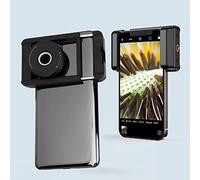 Lente per Microscopio per Telefono 100X, Messa a Fuoco Automatica, Alta Definizione, Installazione Semplice, Design Intimo, Ampio Utilizzo, con Guarnizione EVA, per Esplorazione