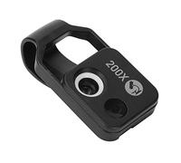 Lente per Microscopio per Telefono 200X con Luce LED per Lente CPL (BLACK) | Temperatura Colore 6000-6500k, Nessuna APP Richiesta, Clip Universale, Portatile, per Piante Minerali
