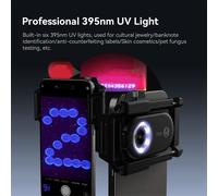 Lente per microscopio per telefono cellulare 200X HD, lente di ingrandimento ottica per pelle, tessuto, biologia, scienza all'aperto