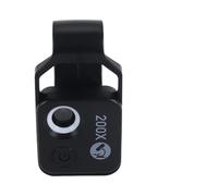 Lente per microscopio per telefono, Lente For Microscopio Con Ingrandimento 200X NO CPL, Luce LED Mobile, Mini Lenti Macro Tascabili For Tutti Gli Smartphone, Nero,Microscopio a clip