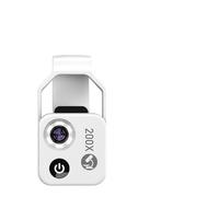 Lente per microscopio per telefono, Microscopio Tascabile Con Obiettivo 200x For Cellulare, For Lezioni Di Scienze E Microosservazione All'aperto,Microscopio a clip(Gray)