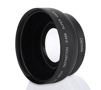 Lente teleobiettivo grandangolare con conversione grandangolare da 52 mm 0.45X con copriobiettivo e custodia per fotocamera DSLR //