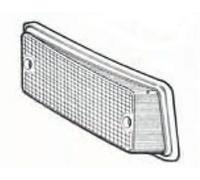 Lente trasparente anteriore bianca passeggero - dx per Fiat 126