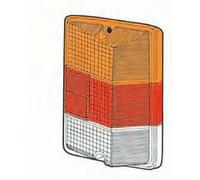 LENTE TRASPARENTE FANALE POST/SX PER FIAT 126 SILVER POST C/LUCE RETROMARCIA