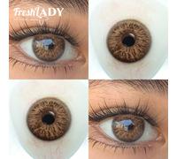 Lenti a contatto colorate Freshlady da 14,20 mm per scuola, pupilentes, stile Rococo Love Letter, monouso annuale Idrogel