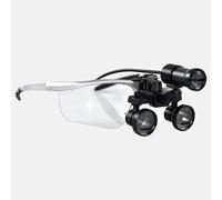 Lenti Dentali 3.5x, Occhiali Frontali Con Luce LED, Lenti Ampio Campo Per Odontoiatria, Oftalmologia O Pelle(Silver)
