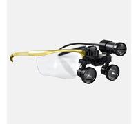 Lenti Dentali 3.5x, Occhiali Frontali Con Luce LED, Lenti Ampio Campo Per Odontoiatria, Oftalmologia O Pelle(Gold)