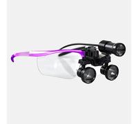 Lenti Dentali 3.5x, Occhiali Frontali Con Luce LED, Lenti Ampio Campo Per Odontoiatria, Oftalmologia O Pelle(Purple)