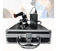 Lenti dentali con faro a LED, lente d'ingrandimento binoculare, ingrandimento regolabile 2,5 x 3,5 x, lente d'ingrandimento ergonomica ricaricabile per una visione chiara