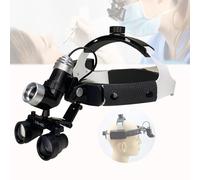 Lenti dentali con faro LED da 7 W, lente d'ingrandimento binoculare, ingrandimento 2,5X/3,5x, ricaricabili per una visione chiara, design ergonomico