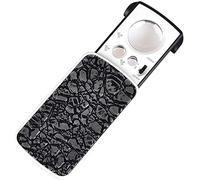 Lenti di ingrandimento Ausili per la vista Lente di ingrandimento portatile, luce LED, ingrandimento 30/60 / 90x, migliore dimensione Illuminazione Lettura per libri, giornali, mappe, monete,