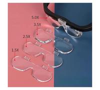 Lenti di ingrandimento con luce LED for lettura, riparazione orologiaio, lente d'ingrandimento da indossare 1,5X 2, 3, 5,0X, ricaricabile tramite USB(NO.11537DC)